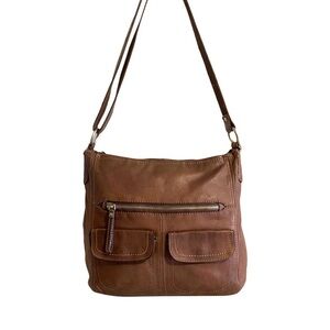 Fossil purple  Leather crossbody handbag